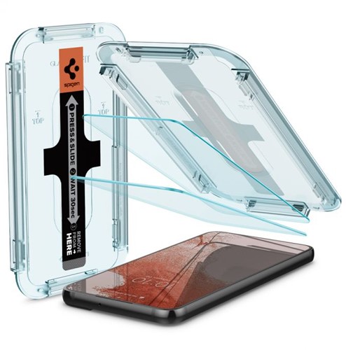 Spigen Glas.tR EZ Fit Doorzichtige schermbeschermer Samsung 2 stuk(s)
