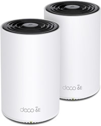 TP-Link Deco XE75 (2-pack) Tri-band (2,4 GHz / 5 GHz / 6 GHz) Wi-Fi 6E (802.11ax) Wit 3 Intern