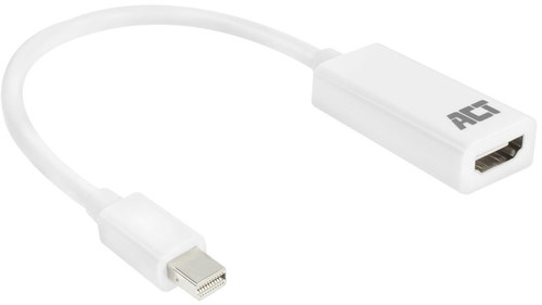 ACT AC7525 video kabel adapter 0,15 m Mini DisplayPort HDMI Type A (Standaard) Wit