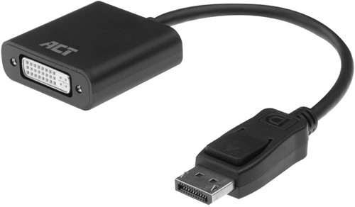 ACT AC7510 video kabel adapter 0,15 m DisplayPort DVI-D Zwart