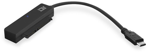 ACT AC1525 tussenstuk voor kabels USB Type-C SATA 7-pin + 15pin Zwart