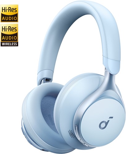 Anker Space One Hoofdtelefoons Draadloos Hoofdband Muziek/Voor elke dag USB Type-C Bluetooth Blauw
