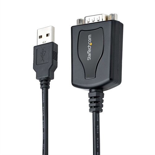 StarTech.com 1m USB Serial Converter Kabel, USB naar Serieel met COM Poort Retention, DB9 Male RS232 naar USB, USB naar Serial Adapter voor PLC/Printer/Scanner, Prolific Chipset, Windows/Mac-2