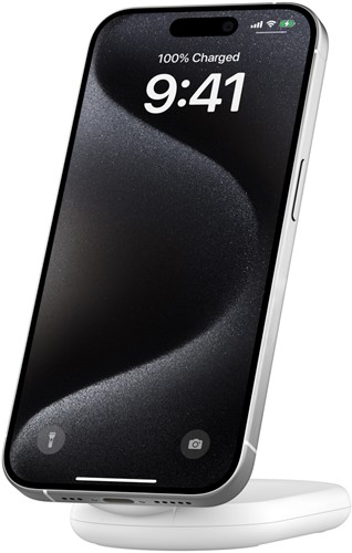 Belkin BoostCharge Hoofdtelefoons, Smartphone Wit USB Draadloos opladen Snel opladen Binnen