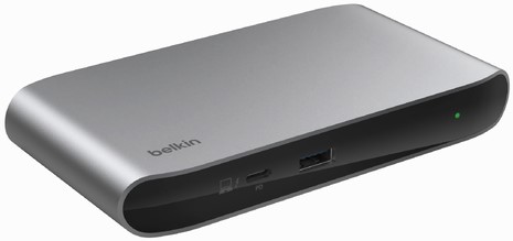 Belkin INC013VFSGY interface hub Thunderbolt 4 40000 Mbit/s Zwart, Grijs