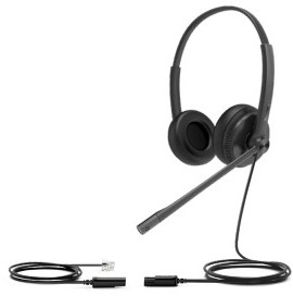 Yealink YHS34 Lite Dual Headset Bedraad Hoofdband Kantoor/callcenter Zwart