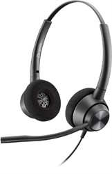 POLY EncorePro 320 met Quick Disconnect Binaural Headset TAA