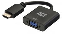 ACT AC7535 video kabel adapter 0,23 m HDMI Type A (Standaard) VGA (D-Sub) Zwart