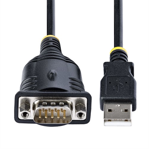 StarTech.com 1m USB Serial Converter Kabel, DB9 Male RS232 naar USB Converter, Prolific Chipset, USB naar Serieel Adapter voor PLC/Printer/Scanner/Switch, USB naar COM Poort Adapter, Windows/Mac-3