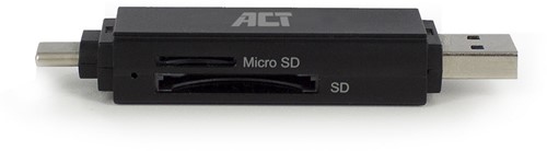 ACT AC6375 geheugenkaartlezer USB 3.2 Gen 1 (3.1 Gen 1) Zwart-3