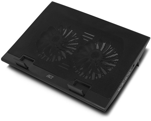 ACT AC8105 notebook cooling pad 43,9 cm (17.3") 2500 RPM Zwart