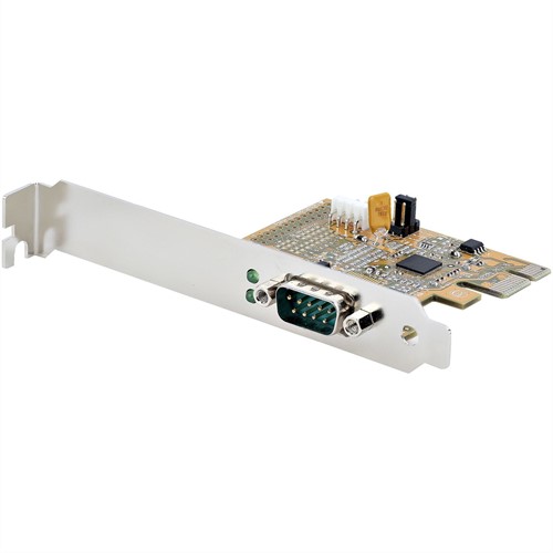 StarTech.com 1 Port PCI Express RS232 Seriële Kaart, PCIe RS232 Serial Host Controller Kaart, PCIe naar Serial DB9 Adapter Kaart, 16C1050 UART, Standaard of Low Profile, COM Retentie, Windows & Linux