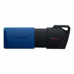Kingston Technology DataTraveler Exodia M 64 GB, USB 3.2 Gen 1 (zwart + blauw) - 2 stuks
