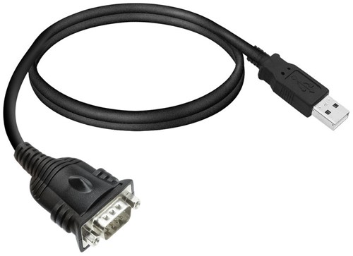 ACT EM1016 seriële kabel Zwart 0,6 m USB Type-A DB-9-3