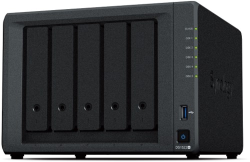 Synology DiskStation DS1522+ data-opslag-server NAS Tower Ethernet LAN Zwart R1600
