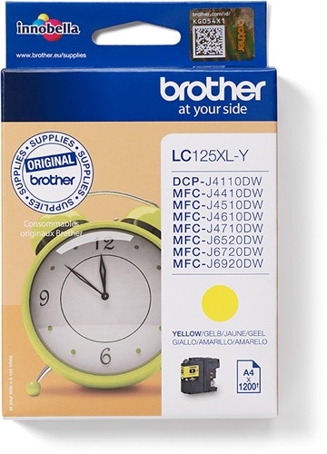 Brother LC125XLY inktcartridge 1 stuk(s) Origineel Geel
