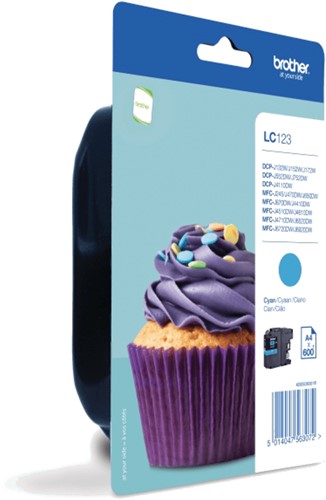 Brother LC123CBP inktcartridge 1 stuk(s) Origineel Cyaan