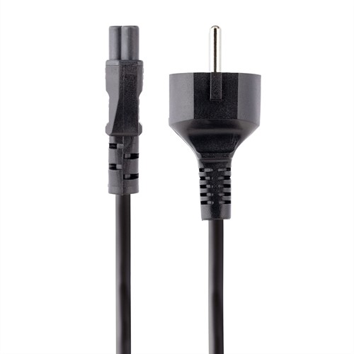 StarTech.com 3m Laptop Stroomkabel, EU Schuko Plug naar C5 (Clover Leaf), 2.5A 250V, 18AWG, Laptop Vervangkabel, Printer Voedingkabel, Laptop Lader Kabel / Laadkabel, UL-Listed-2
