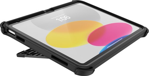 OtterBox Defender Case voor iPad 10th gen, schokbestendig, ultra robuuste met ingebouwde schermbeschermer, 2x getest volgens militaire standaard, Zwart, Geen retailverpakking