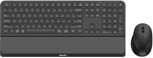 Philips 6000 series SPT6607B/00 toetsenbord Inclusief muis RF-draadloos + Bluetooth Amerikaans Engels Zwart