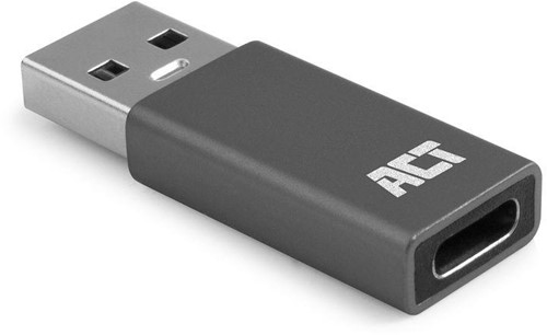 ACT AC7375 tussenstuk voor kabels USB Type-C USB Type-A Grijs