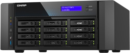 QNAP TS-H1277AFX-R7-32G data-opslag-server NAS Tower AMD Ryzen™ 7 32 GB DDR5 0 TB QuTS hero Zwart