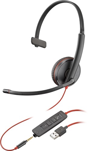 POLY Blackwire 3215 Monaural USB-A Headset