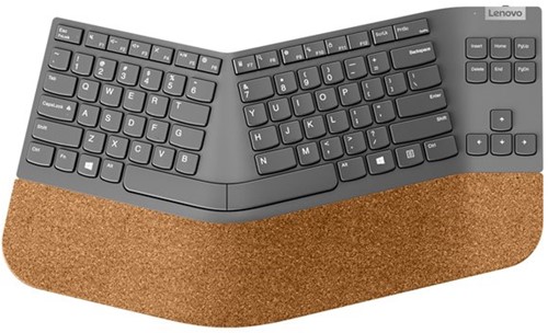 Lenovo Go Wireless Split toetsenbord RF Draadloos QWERTY Amerikaans Engels Grijs
