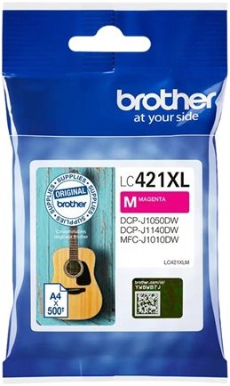 Brother LC-421XLM inktcartridge 1 stuk(s) Origineel Hoog (XL) rendement Magenta