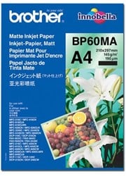 Brother BP60MA Inkjet Paper papier voor inkjetprinter A4 (210x297 mm) Mat 25 vel Wit
