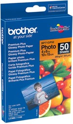Brother BP71GP50 Premium Glossy Photo Paper pak fotopapier Wit