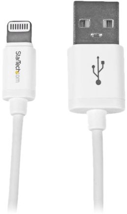 StarTech.com 1 m witte Apple 8-polige Lightning-connector-naar-USB-kabel voor iPhone / iPod / iPad