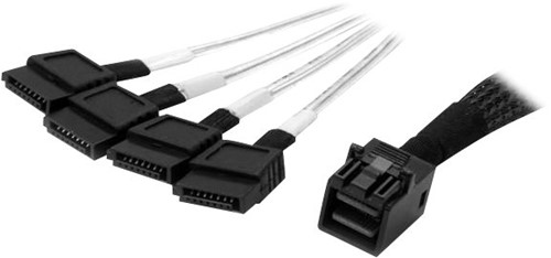 StarTech.com Interne Mini-SAS naar SATA kabe l- SFF-8643 naar 4x SATA 1 m