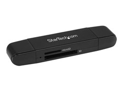 StarTech.com USB 3.0 Geheugenkaart Reader/Writer voor SD en microSD Kaarten, USB-C en USB-A, USB 3.0 SD Card Reader, Compact, 5Gbps, MicroSD USB Adapter