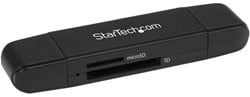 StarTech.com USB 3.0 Geheugenkaart Reader/Writer voor SD en microSD Kaarten, USB-C en USB-A, USB 3.0 SD Card Reader, Compact, 5Gbps, MicroSD USB Adapter