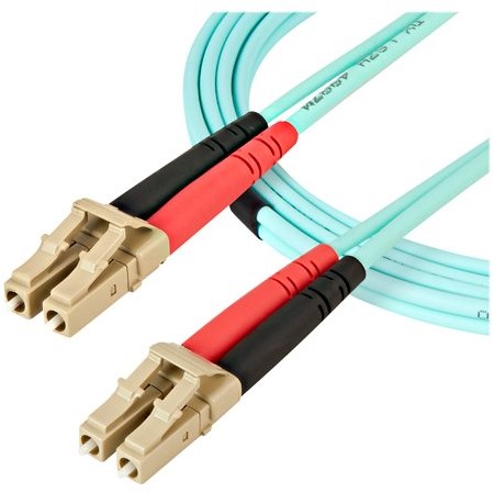 StarTech.com 5m LC/UPC naar LC/UPC OM4 Multimode Glasvezel Netwerkkabel, 50/125µm LOMMF/VCSEL Zipcord Fiber, 100G Netwerken, Low Insertion Loss, LSZH Fiber Patch Kabel