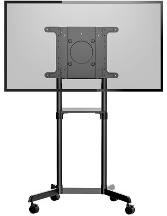 StarTech.com Verrijdbare TV Standaard - Mobiele TV Vloerstandaard voor 37-70" VESA Scherm (70kg) - TV Trolley met Schap en Opbergvak - Roteren/Kantelen - Universele TV Mount op Wielen