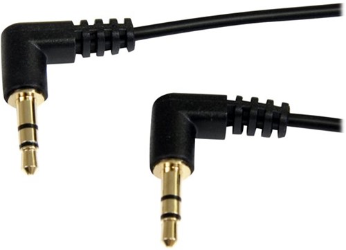 StarTech.com 90cm Slanke 3,5mm Haakse Stereo Audiokabel M/M