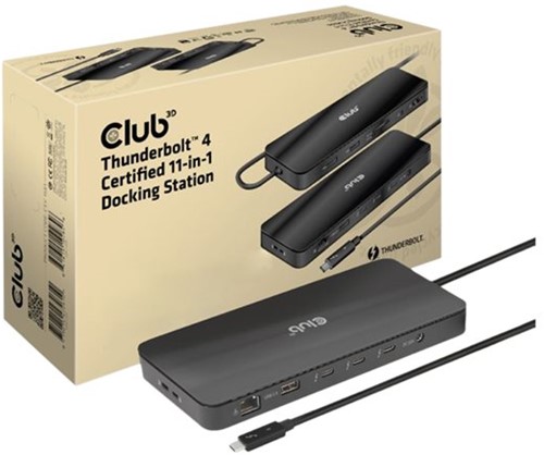 CLUB3D Thunderbolt 4 Certified 11-in-1 Docking Station