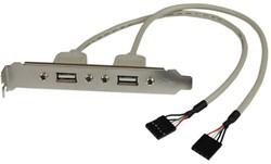 StarTech.com 2-poort USB A Vrouwelijke Adapter Slotplaatje