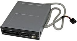 StarTech.com Interne USB 2.0 multimedia kaartlezer 3,5" 22-in-1 Front Panel card reader 22-in-1 zwart