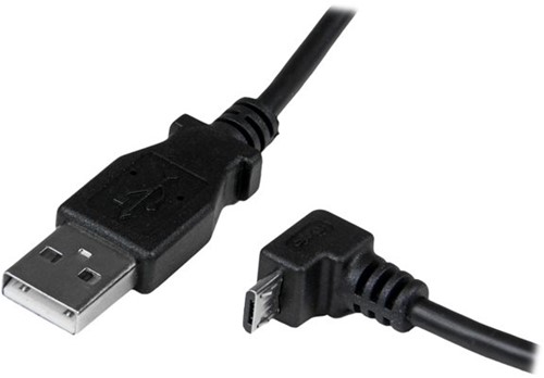 StarTech.com 2 m micro USB-kabel A-naar-micro-B met neerwaartse hoek