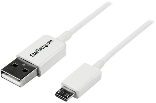 StarTech.com 0,5 m witte micro USB-kabel A naar micro B