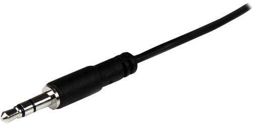 StarTech.com 2 m slanke 3,5 mm stereo-audioverlengkabel M/F