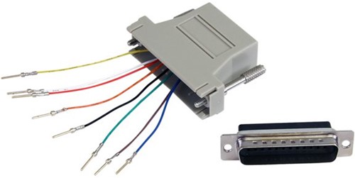 StarTech.com GC258MF tussenstuk voor kabels DB-25 RJ-45 Grijs