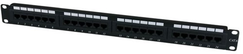 StarTech.com 24-poorts 1U in een rek te monteren Cat 6 110 patchpaneel