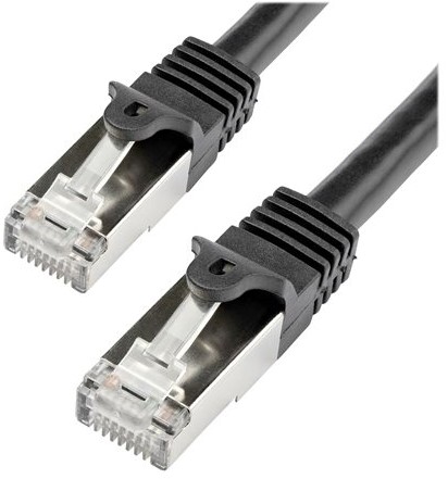 StarTech.com N6SPAT1MBK netwerkkabel Zwart 1 m Cat6 SF/UTP (S-FTP)