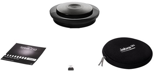 Jabra Speak 710 UC luidspreker telefoon Universeel USB/Bluetooth Zwart, Zilver