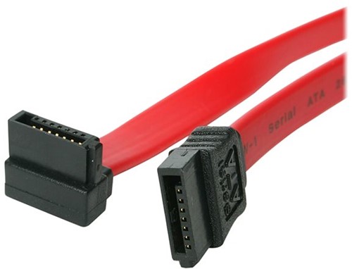StarTech.com 45 cm SATA naar SATA Serial ATA Kabel met Rechte Hoek