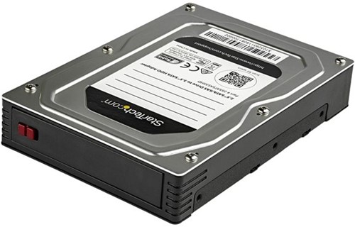 StarTech.com 25SATSAS35HD drive bay panel 8,89 cm (3.5") Carrierpaneel Zwart, Zilver